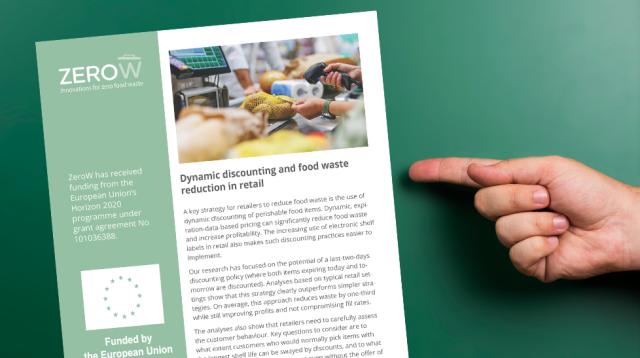 Practice Abstract: Dynamic discounting and food waste reduction in retail
